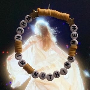 when i’m nothing new ~ taylor swift handmade bracelet